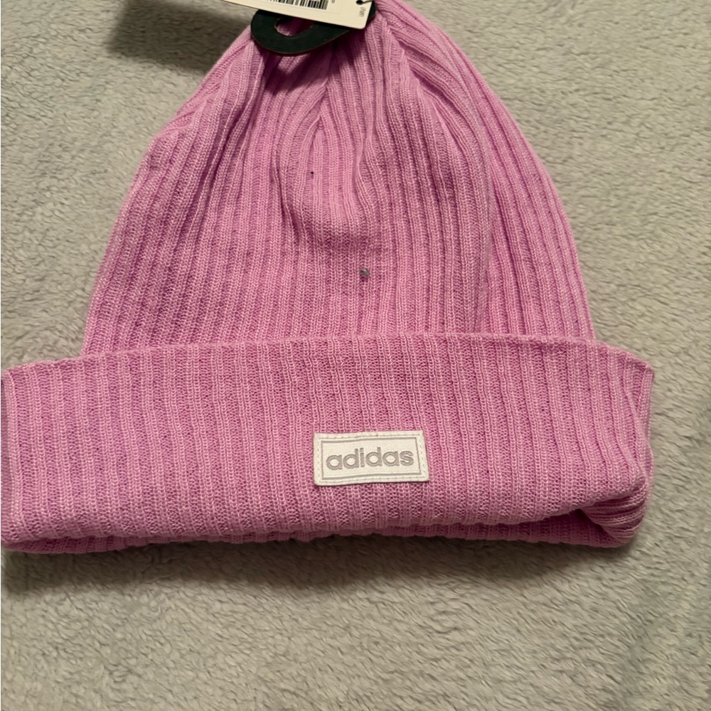 Adidas Light Pink Knit Beanie